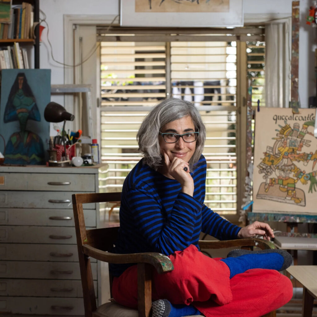 Tali Bogen at Bogen's studio by Hadas Parush
Haaretz